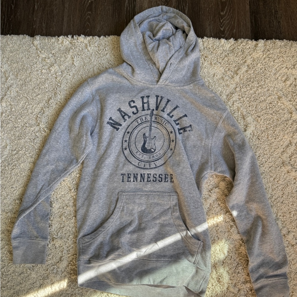 Gray Nashville Graphic Hoodie